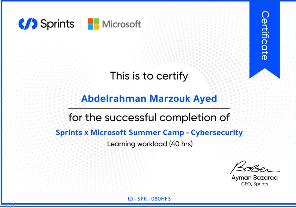 Sprints x Microsoft Cybersecurity Camp