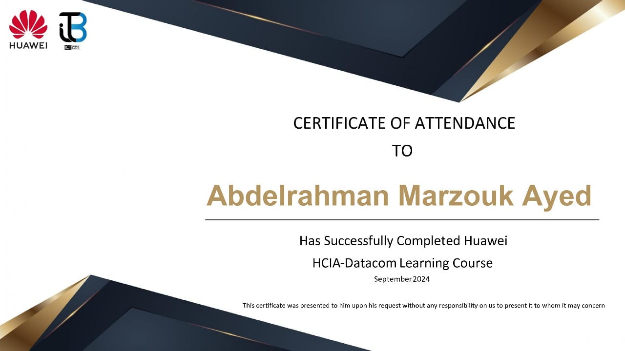 Huawei HCIA-Datacom Training