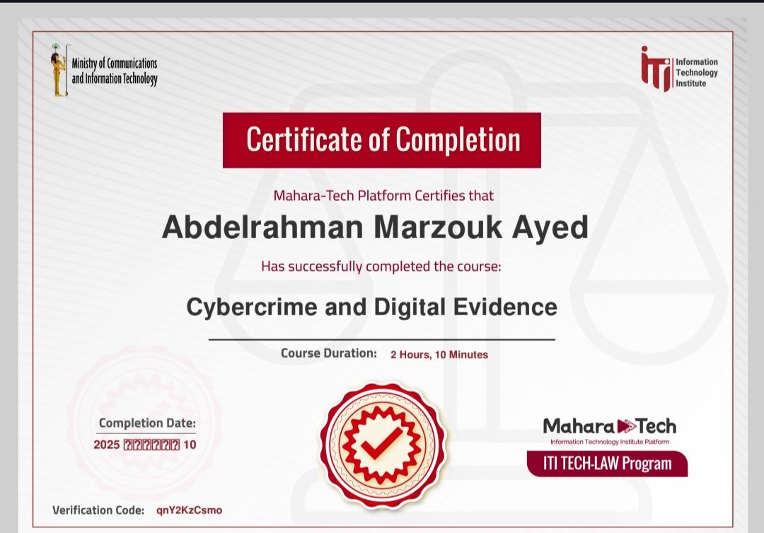 Cybercrime and Digital Evidence